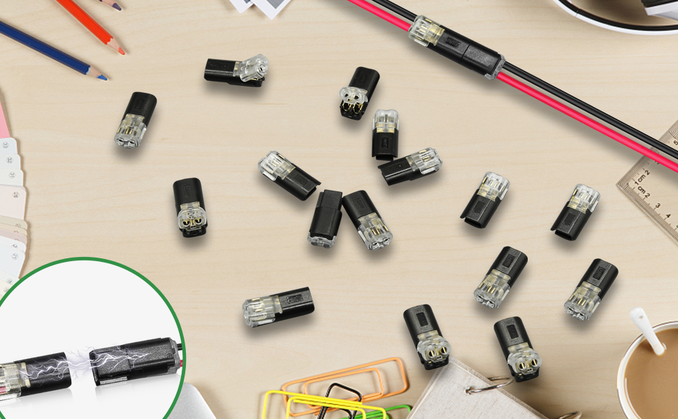 Snapoxi 2-Pin Cable Connector (Pack of 10)