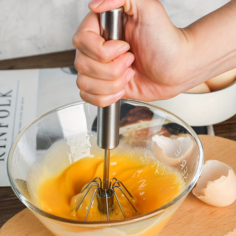 Stainless Steel Semi-Automatic Hand Beater