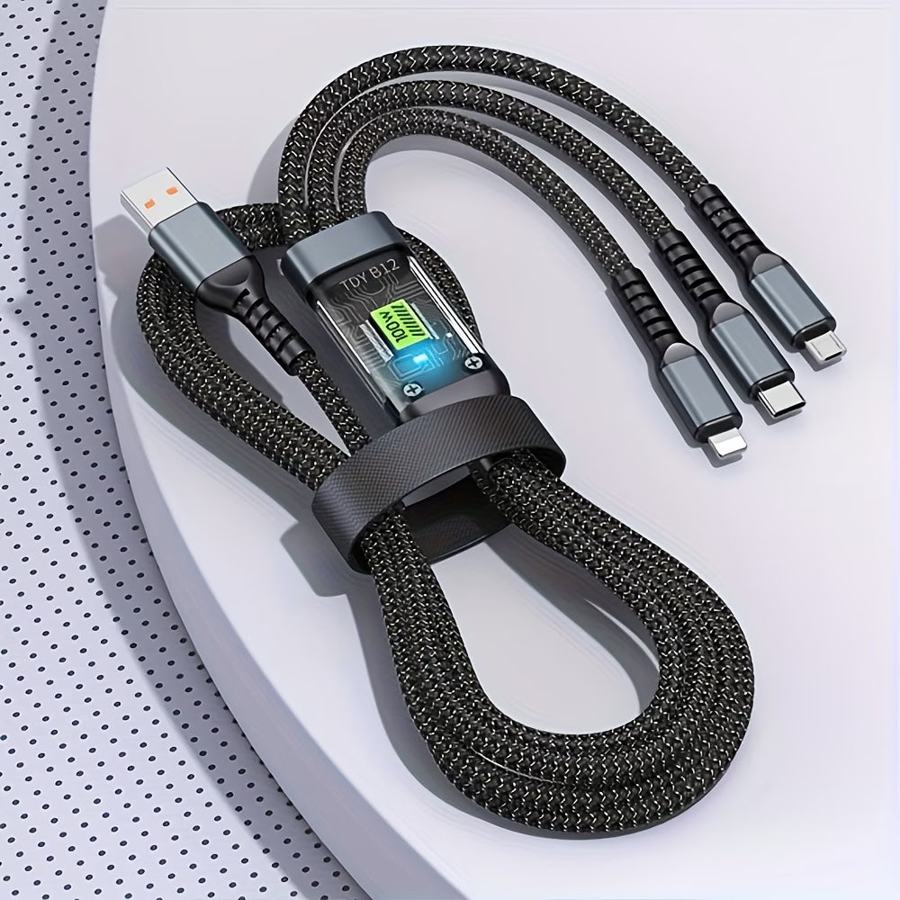3-in-1 Fast Charging Cable (Set of 2)