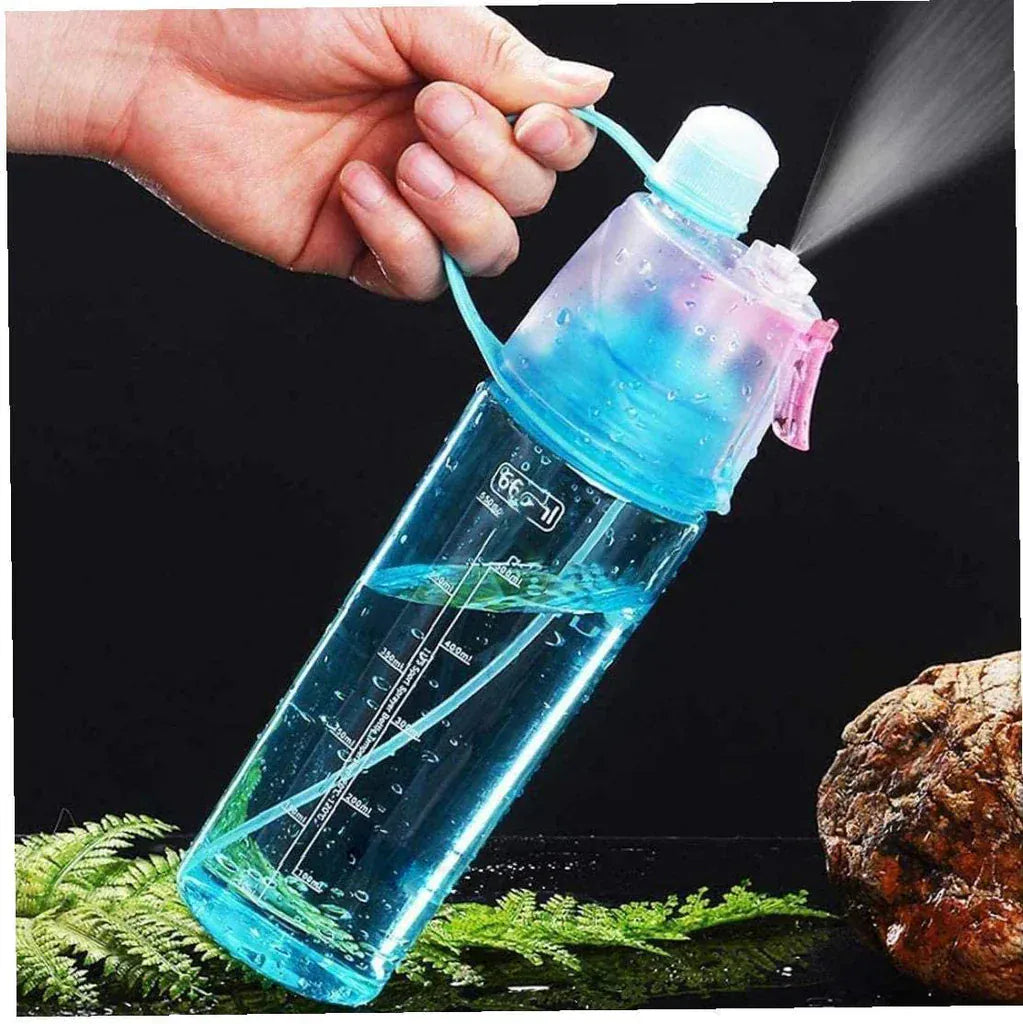 2 in 1 Drink & Mist Water Bottle | Water Bottle Sipper Waterlight Mist Spray Bottle for Outdoors 2 in 1 Drink & Mist Water Bottle