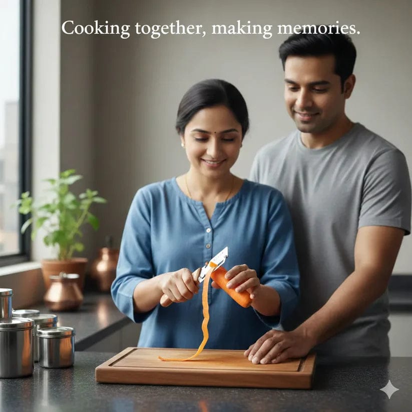 2 in 1 Stainless Steel Peeler (Pack of 2) | Peeler Knife Potatoes Stainless Steel Peeler Carrots Kitchen Tool Manual Knife Sharpeners 2 in 1 Stainless Steel Peeler (Pack of 2)