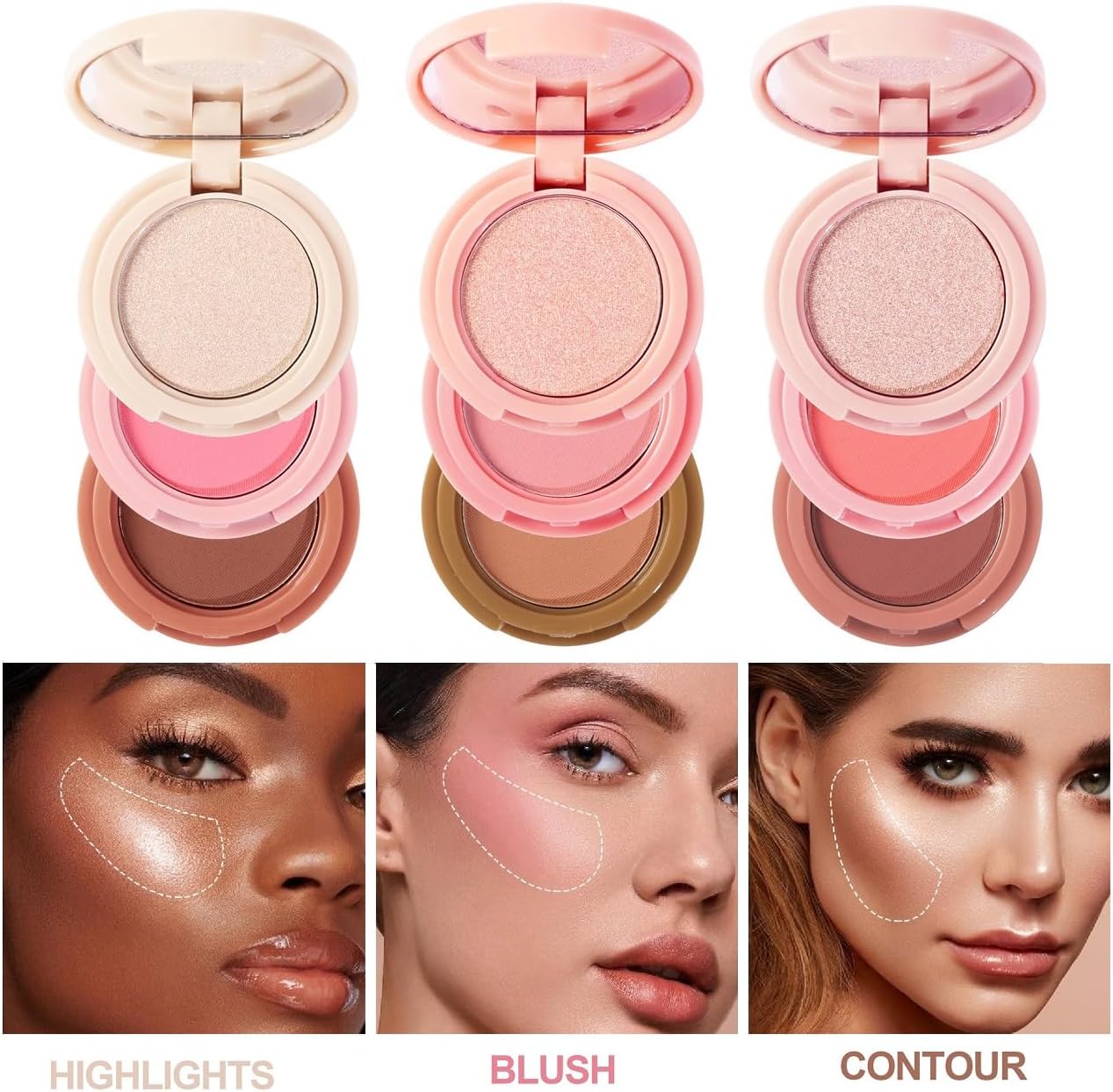 3 in 1 Makeup Pallete 3 in 1 Makeup Pallete