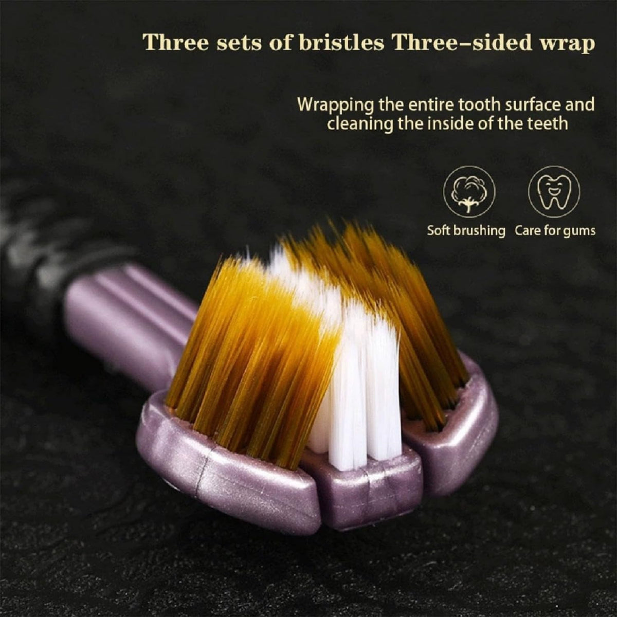 3 Sided Tooth Brush (Set of 4) | Soft Toothbrush Ultra Bristle Baby 3 Sided Tooth Brush (Set of 4)