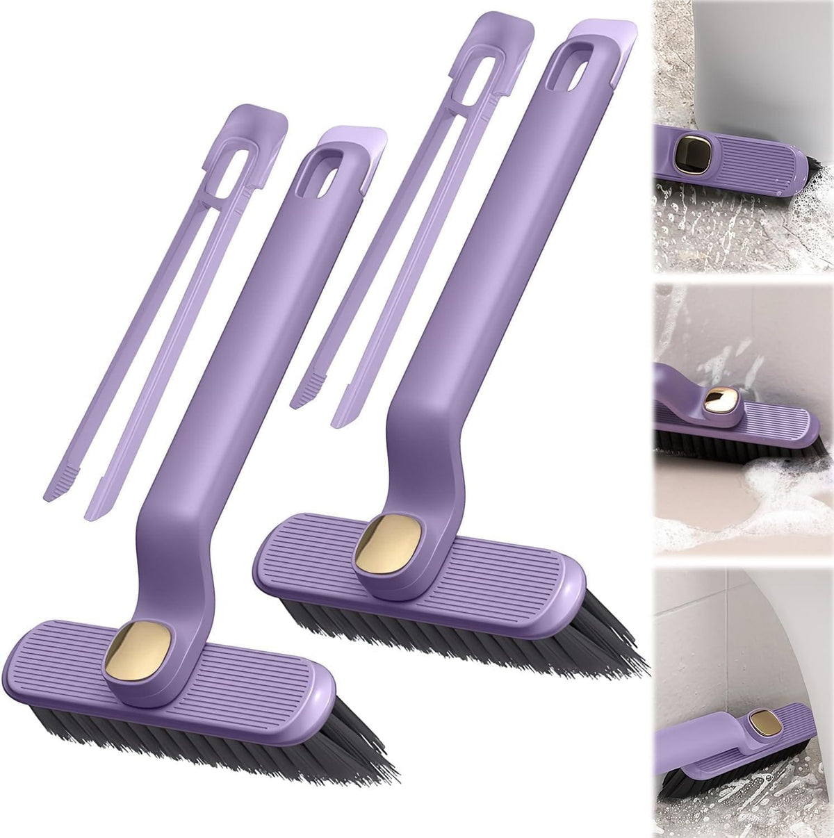 360° multifunctional cleaning brush (Set of 2) | Bathroom Cleaning Brush Tiles Toilet Cleaner Scrubber 360° multifunctional cleaning brush (Set of 2)