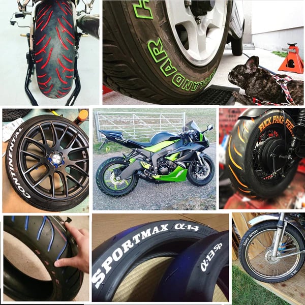 Multipurpose Waterproof Tire Paint Pen (Set of 12 Pens)