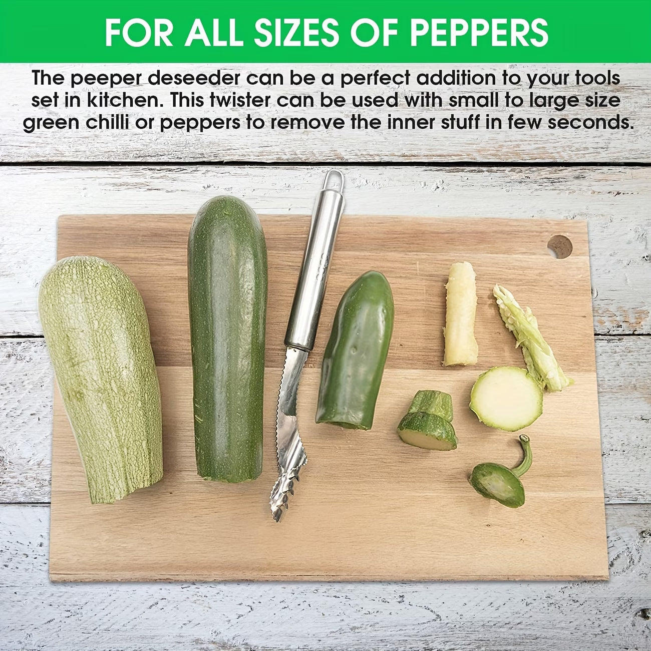 Stainless Steel Chili Corer - Buy 1 Get 1 Free