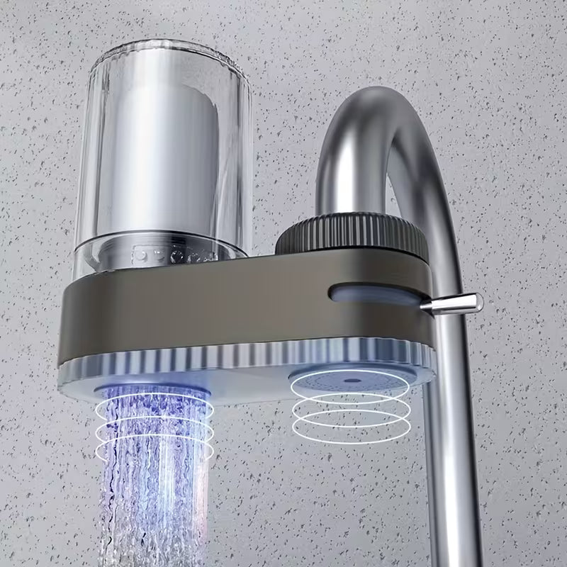 Dual-Spout Water Filter Faucet
