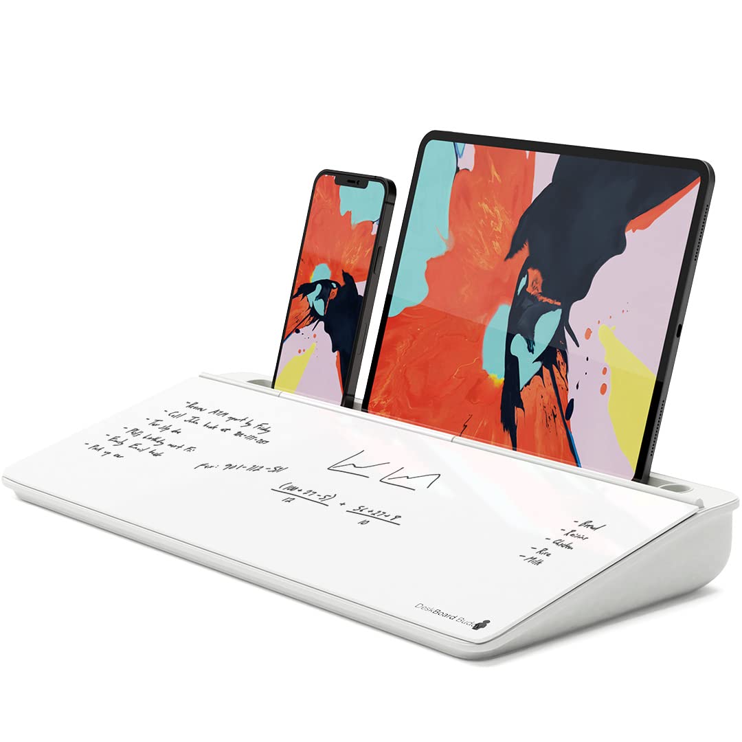 4-in-1 Storage Desk Board | White Board Writing Smart Magnetic Desk With Stand - 4-in-1 Storage Desk Board