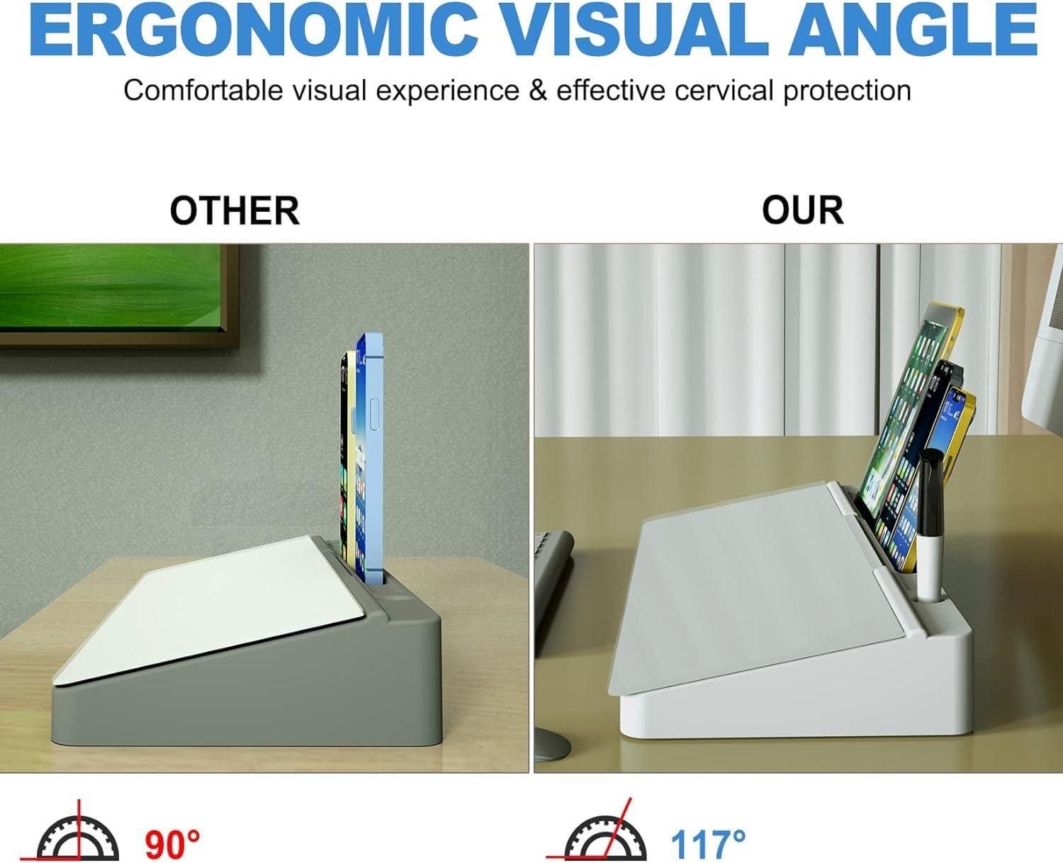 4-in-1 Storage Desk Board | White Board Writing Smart Magnetic Desk With Stand - 4-in-1 Storage Desk Board