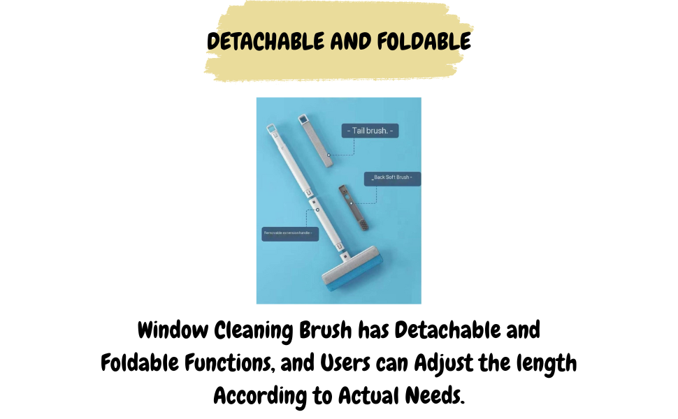 4 in 1 Wiper | Glass Cleaning Home Bathroom Brush Dust Cleaner For Home Mopping - 4 in 1 Wiper