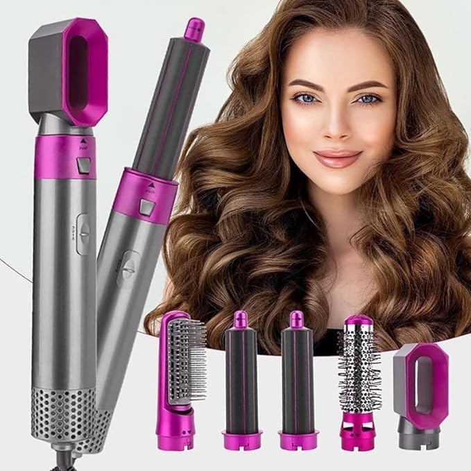 5-in-1 Multifunctional Hair Styling Tool | Hair Styler Hairdresser Dryer For Hair Salon Comb Straightener 5-in-1 Multifunctional Hair Styling Tool