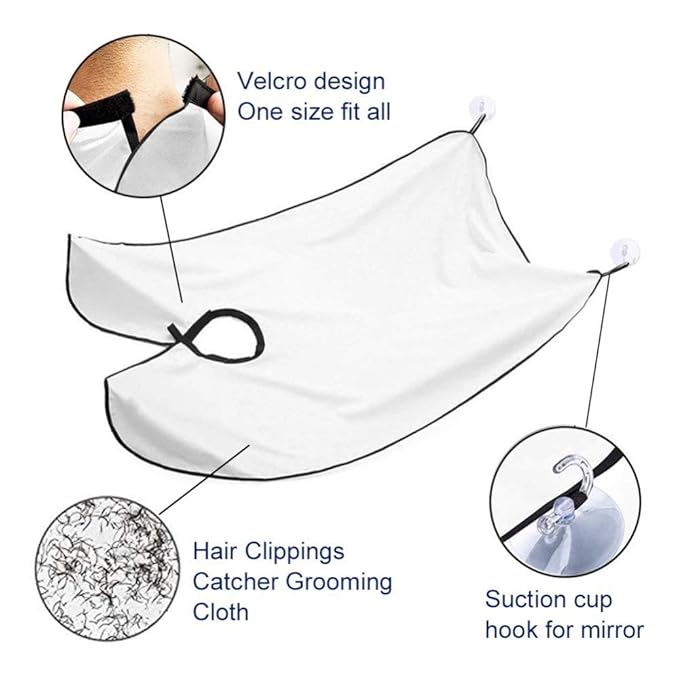 Beard Shaving Apron | Beard Styling Bib Hair Apron For Home Beard Shaving Apron