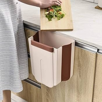 Multipurpose Foldable Hanging Dustbin | Basket For Kitchen Hanging Baskets Storage Multipurpose Hang Dustbin Multipurpose Foldable Hanging Dustbin