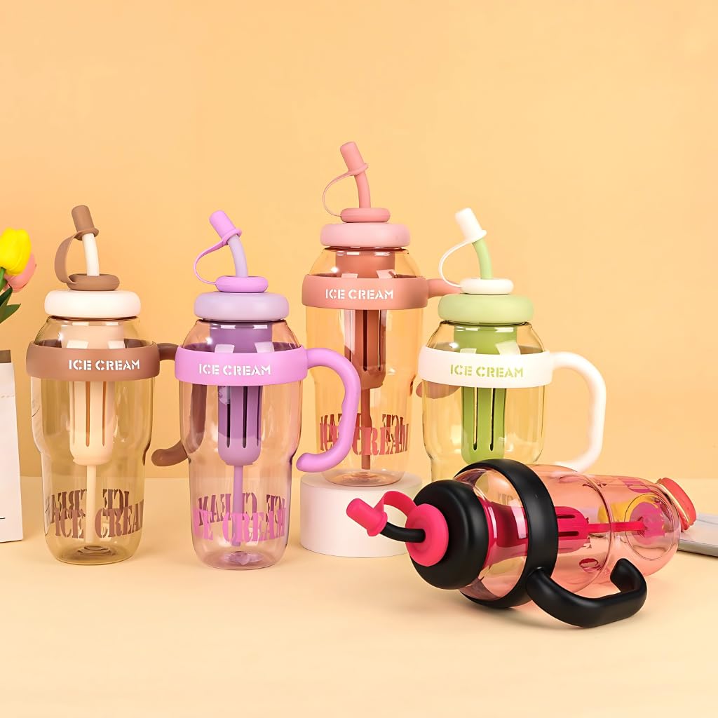 Icecream Bottle | Water Bottle Sipper Gym Jugs Jar Insulated Flask Bottles Icecream Bottle