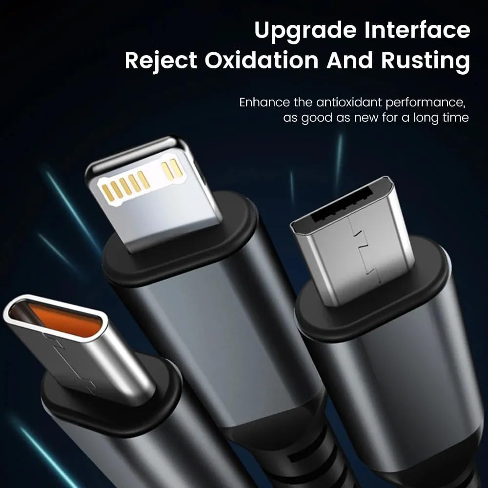 3-in-1 Fast Charging Cable (Set of 2)