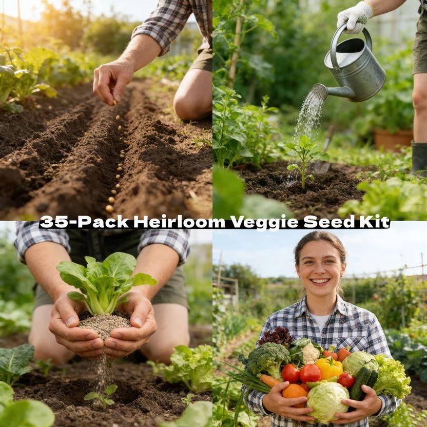Vegetable Seed Kit (Pack of 35 Different Seeds)