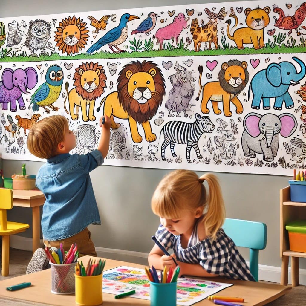 Kids Giant Drawing Roll (Set of 2)