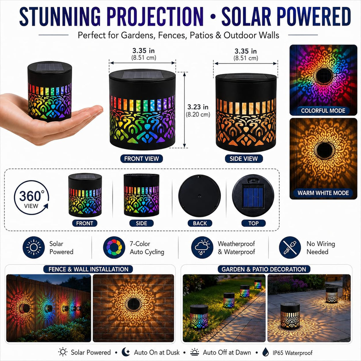 Solar Powered Mandala Light