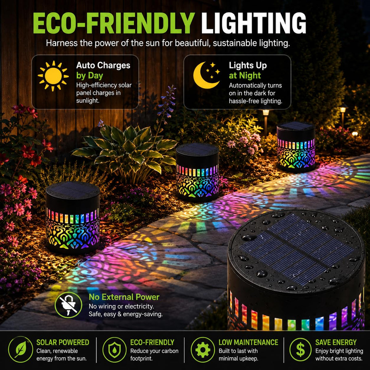 Solar Powered Mandala Light