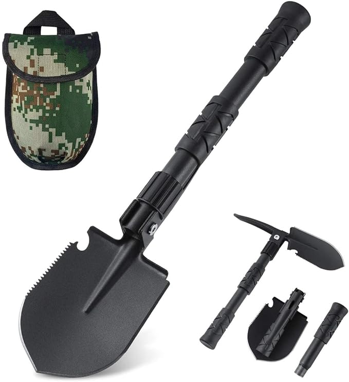 9-in-1 Mini Folding Shovel | Snow Shovel Car Portable Flodable Shovel Lightweight - 9-In-1 Mini Foldable Showel