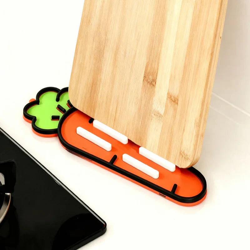 Cute Carrot Pot Lid & Sponge Holder Mat (Set of 2)