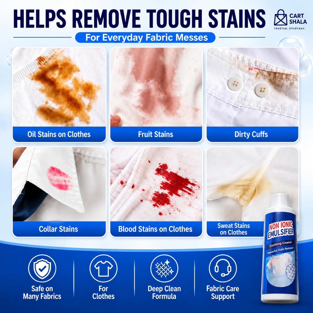 All-Purpose Clothing Stain Cleaner (Set of 2)
