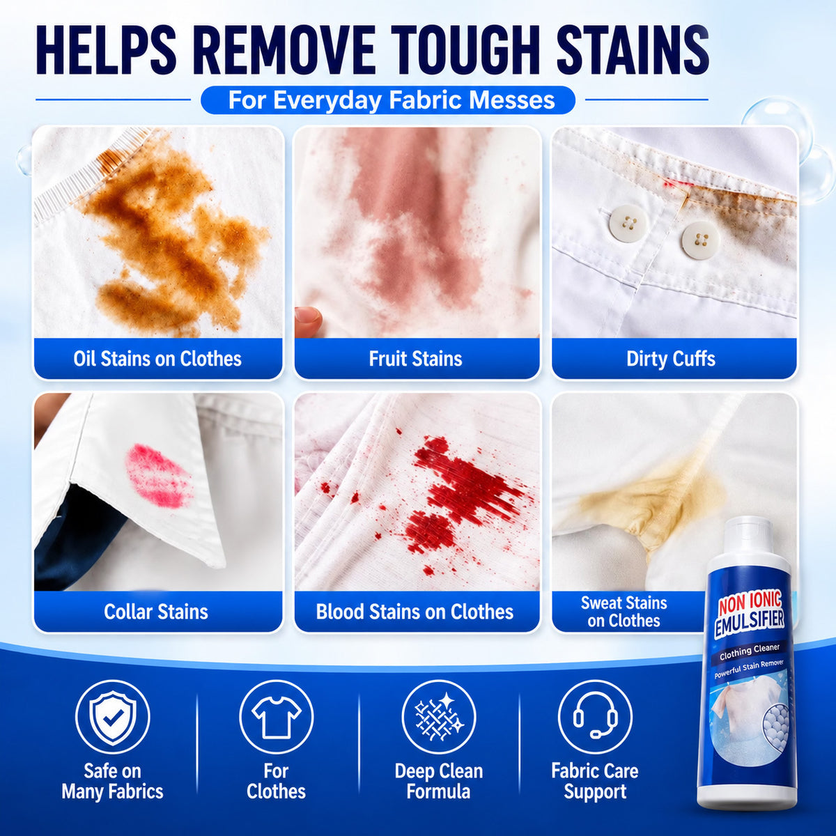 All-Purpose Clothing Stain Cleaner (Set of 2)