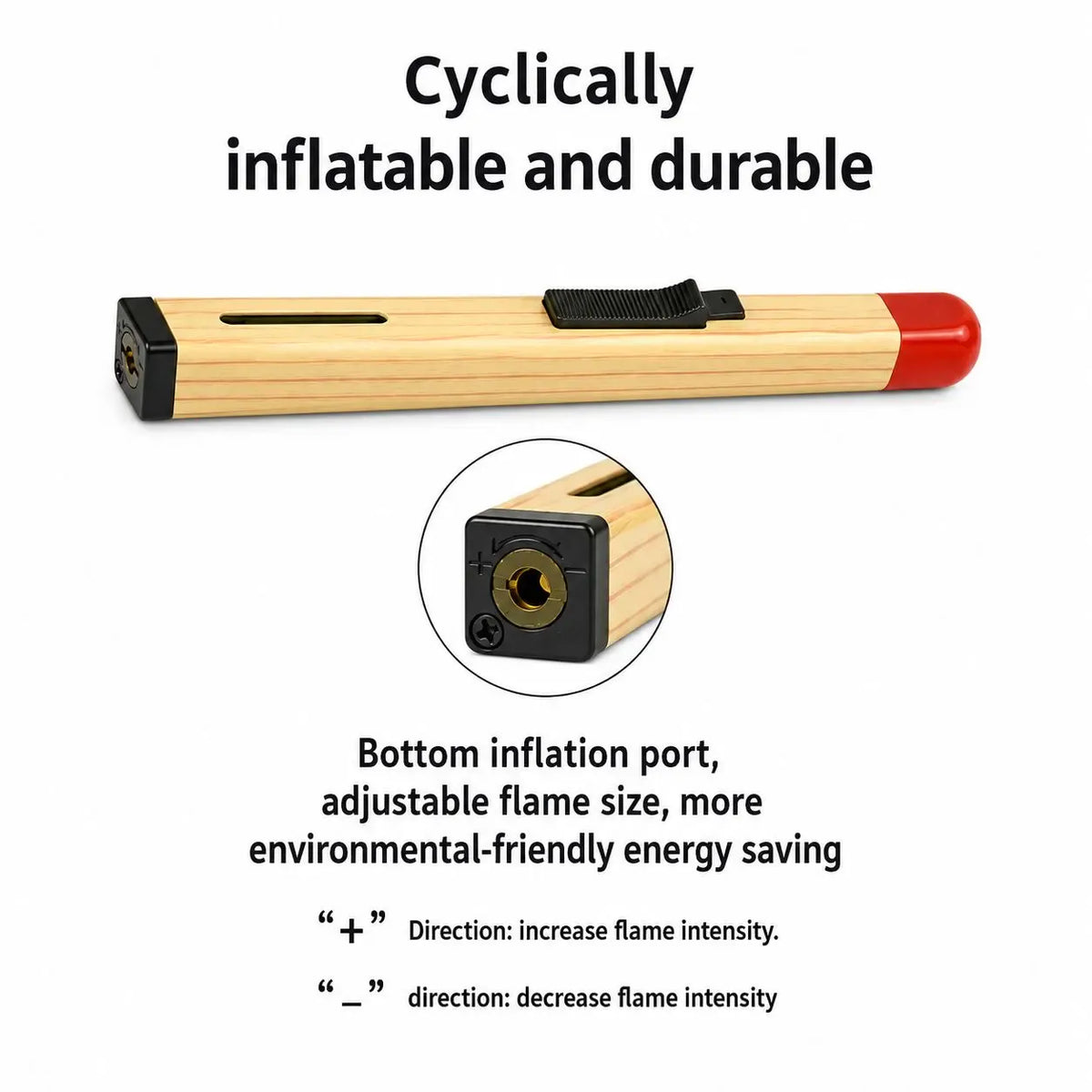 Tilistrike | Gas Lighter Electric Rechargable Usb Smart Butane Refillable Lighters Lighter Tilistrike Match Stick Shaped Butane Lighter