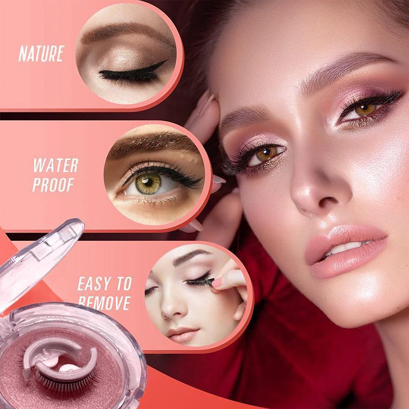 Adhesive Eyelashes False Natural Eyelashes Extension Makeup Lashes - Self-adhesive Reusable Eyelashes Self-adhesive Reusable Eyelashes