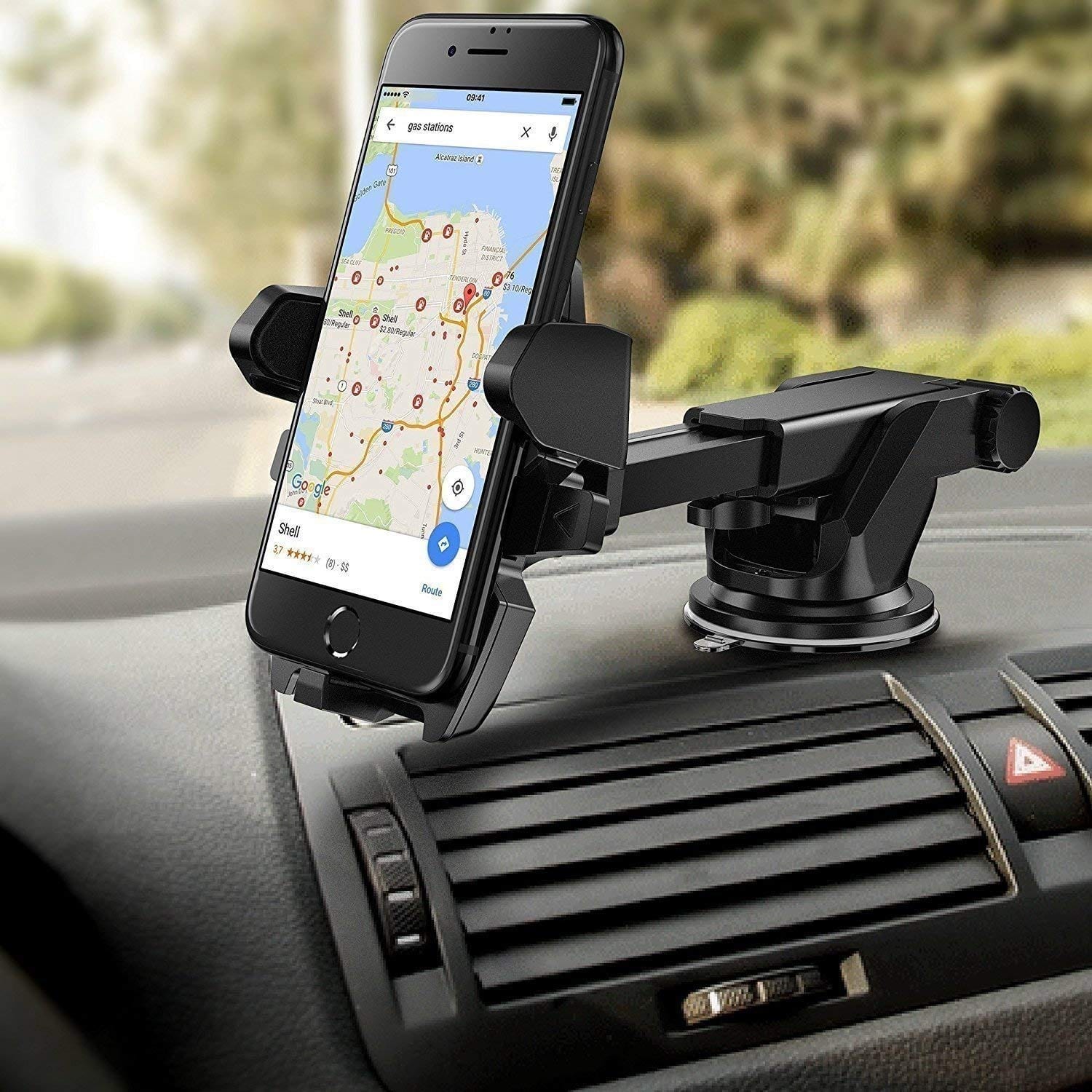 Adjustable Car Phone Holder With Suction Cup | Mobile Holder For Car Phone Holding Car Stand Dashboard Adjustable Car Phone Holder With Suction Cup