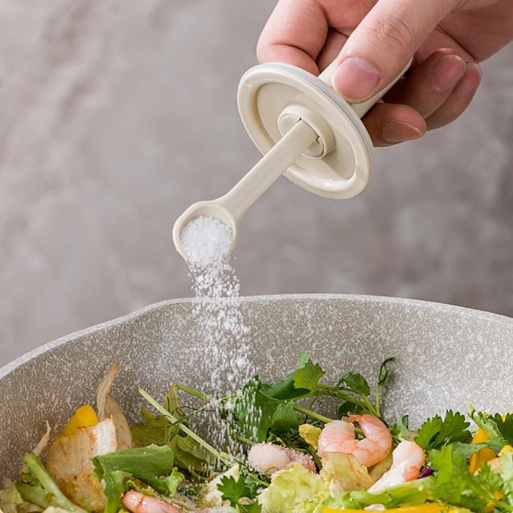 Air Tight Jar with Stand Spoon | Airtight Plastic Container Storage Box Glass Jar With Lid Kitchen - Air Tight Jar with Stand Spoon