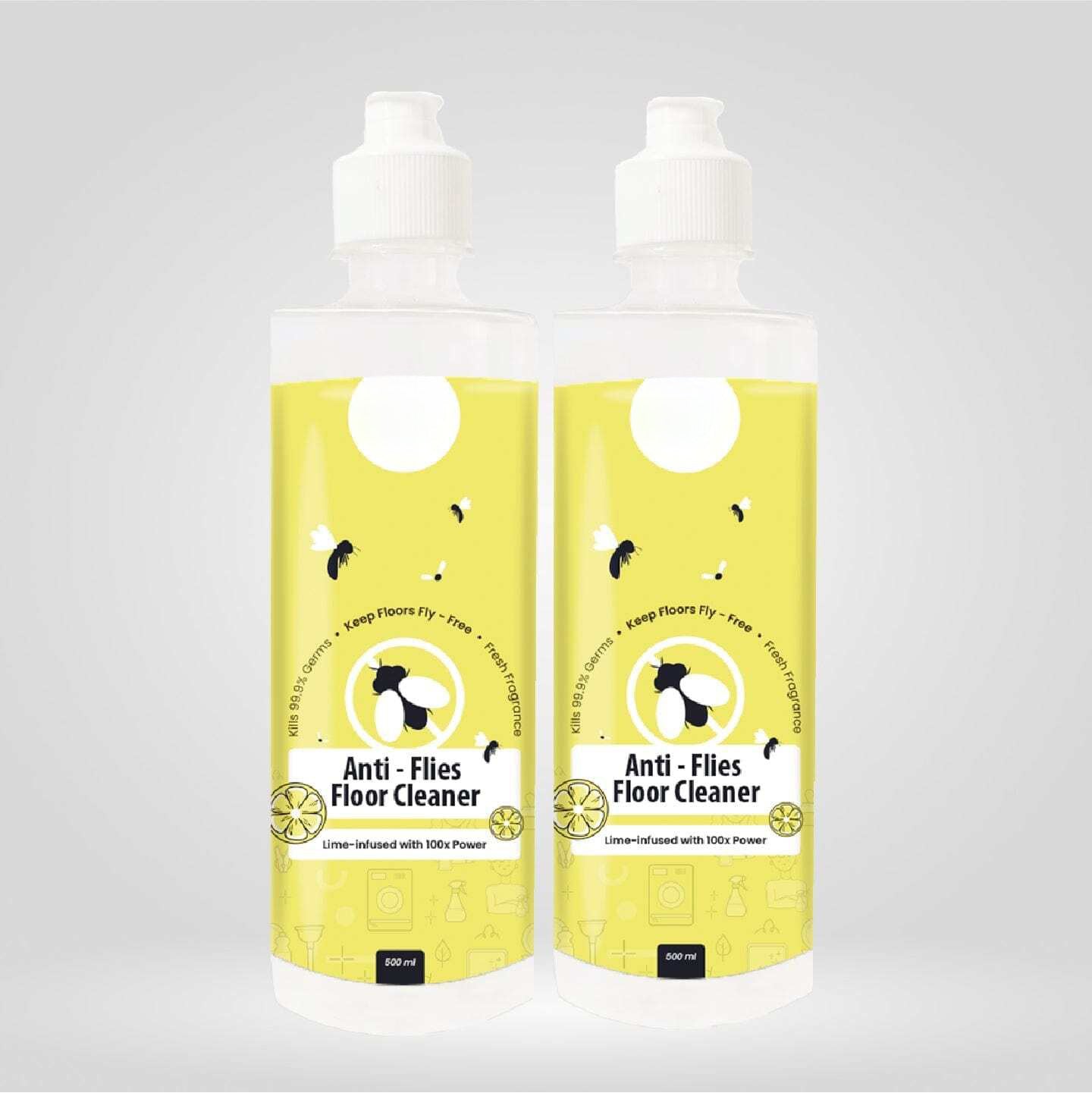 Anti Flies Floor Cleaner (Pack of 2) | Foot Cleaner Mop Home Liquid Cleaning Floor Anti Fly Floor Cleaner - Anti Flies Floor Cleaner (Pack of 2)