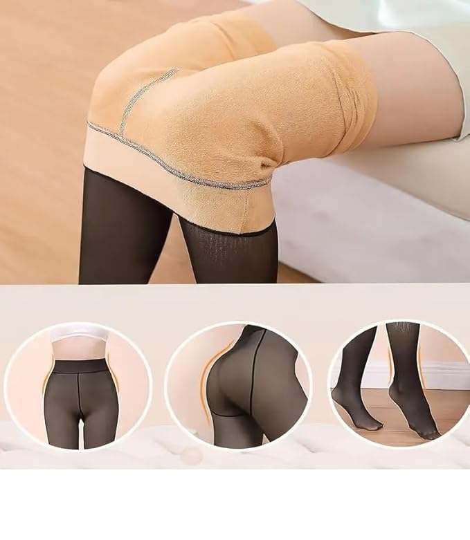 Anti-Scratch Stretchable Stockings (Free Size) | Winter Clothes Sheer Stockings Warm Fleece Stocking For Women - Anti-Scratch Stretchable Stockings (Free Size)