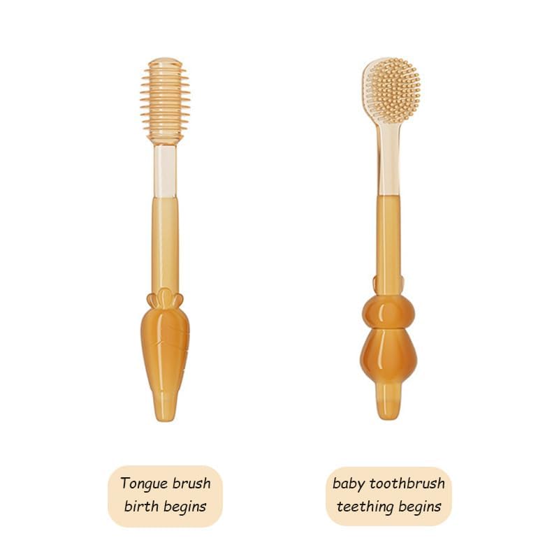 Baby Brushing Kit | Tongue Cleaner Brushing Teeth Baby Toothbrush Infant Soft Cleaner - Baby Brushing Kit