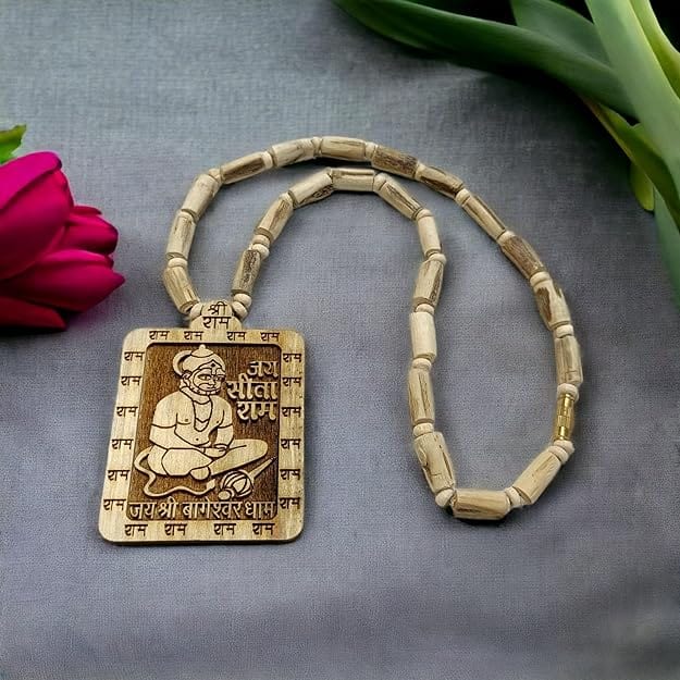 Bageshwar Dham Rudraksha Tulsi Kanthi Mala Hanuman Locket (Buy 1 Get 1 Free) Bageshwar Hanuman Mala (Buy 1 Get 1 Free)