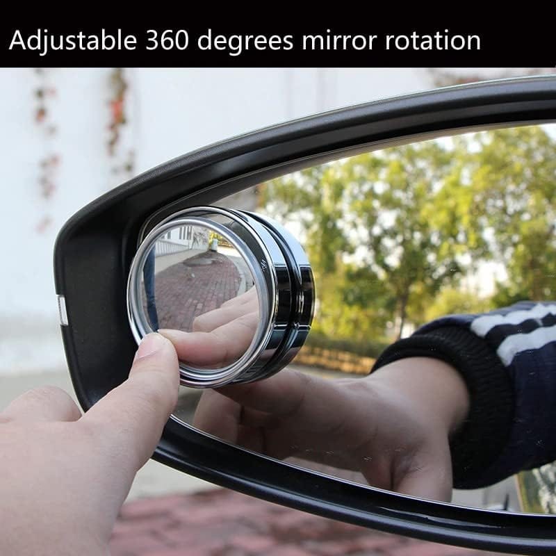 Blind Spot Mirror For Car Curved Round Large Car Mirror Accessories Automobiles Blind Spot Mirror for Car (Pack of 2)