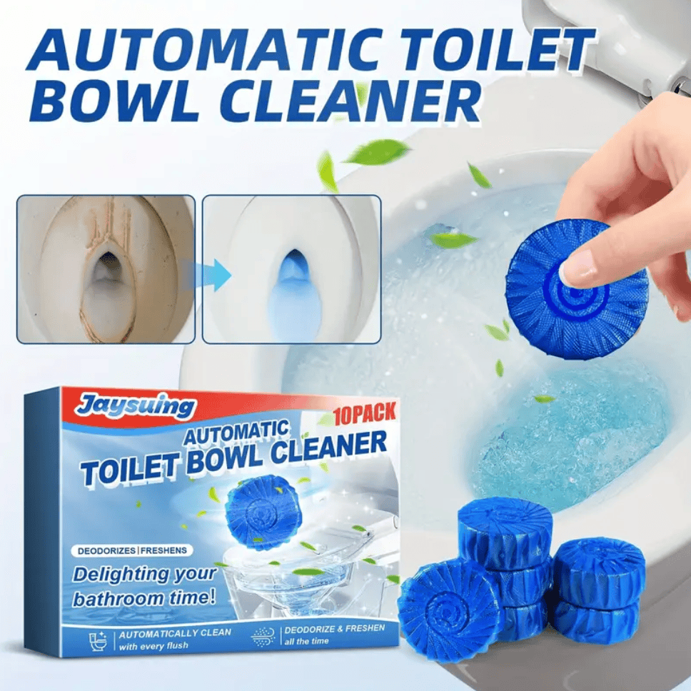 Blue Bubble Toilet Cleaner (Buy 1 Get 2 Free) | Toilet Cleaner Bathroom Cleaning Tablets Washroom Cleanliness Blue Bubble Toilet Cleaner (Set of 10)