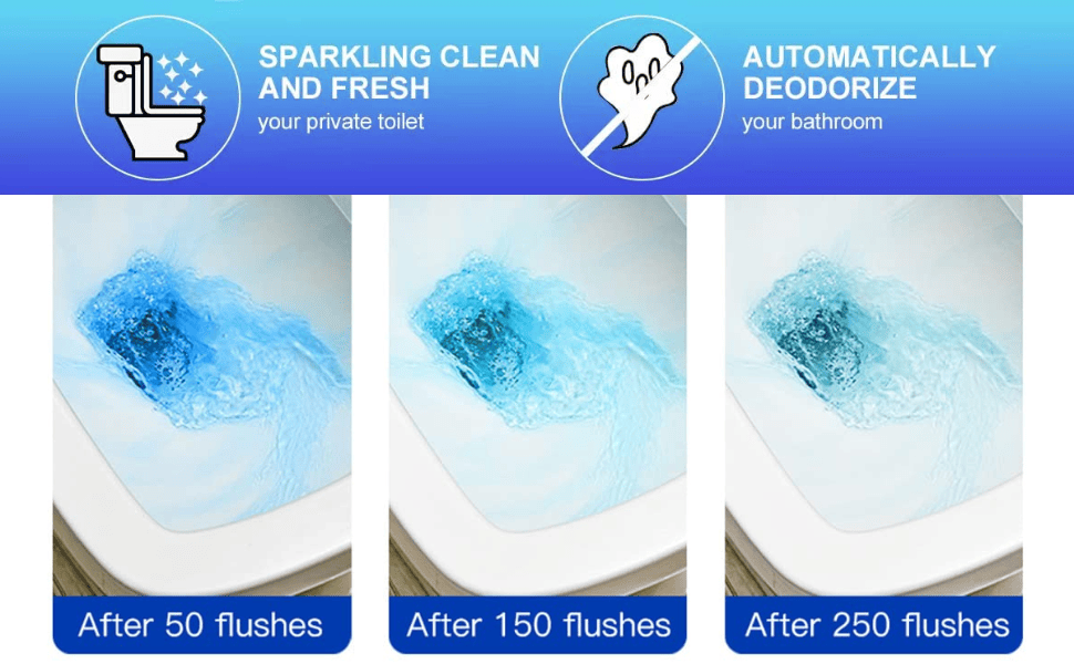Blue Bubble Toilet Cleaner (Buy 1 Get 2 Free) | Toilet Cleaner Bathroom Cleaning Tablets Washroom Cleanliness Blue Bubble Toilet Cleaner (Set of 10)