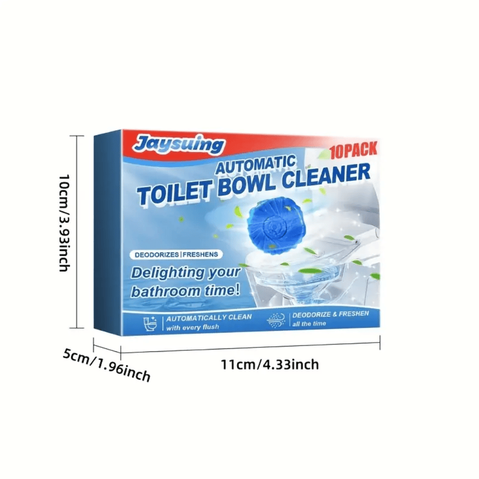 Blue Bubble Toilet Cleaner (Buy 1 Get 2 Free) | Toilet Cleaner Bathroom Cleaning Tablets Washroom Cleanliness Blue Bubble Toilet Cleaner (Set of 10)