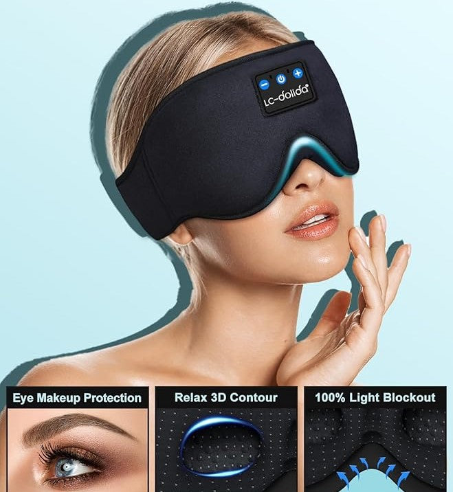 Bluetooth Audio Sleep Mask | Sleep Well Eye Mask For Sleeping Blindfold Eye Cover Sound Sleep - Bluetooth Audio Sleep Mask