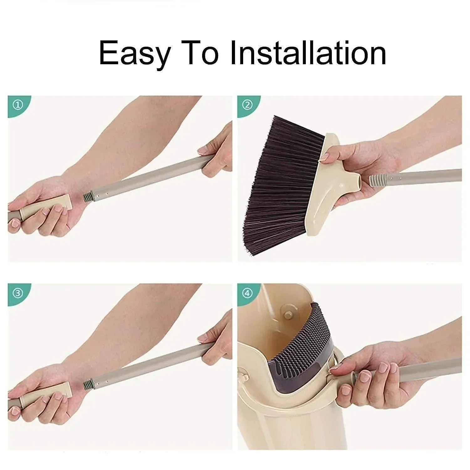 Broom & Dustpan Set | Home Cleaning Floor Mop Dust Cleaner Dustpan Broom Broom & Dustpan Set