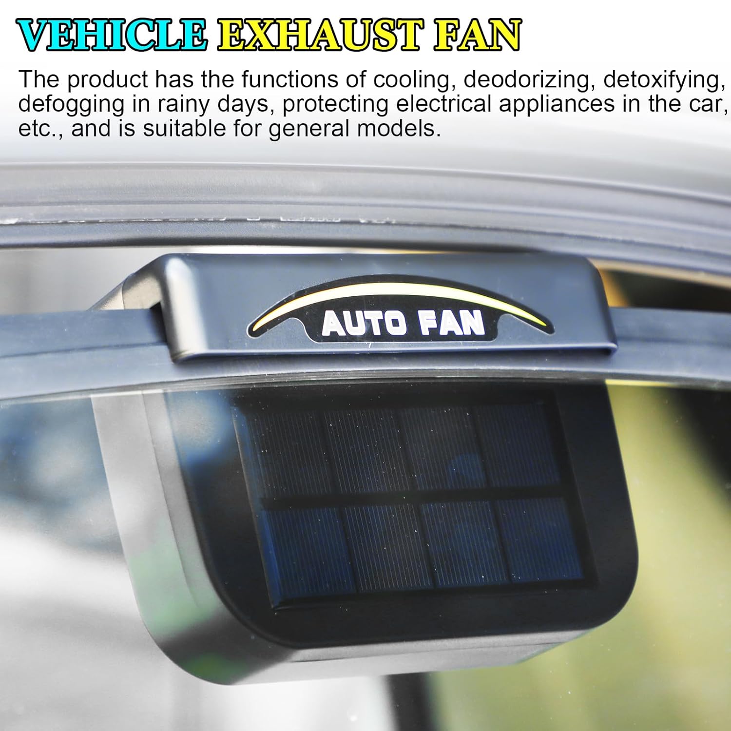 Car Auto Solar Fan | Solar Powered Fan Energy Auto Products Panel Car Window Fan - Car Auto Solar Fan
