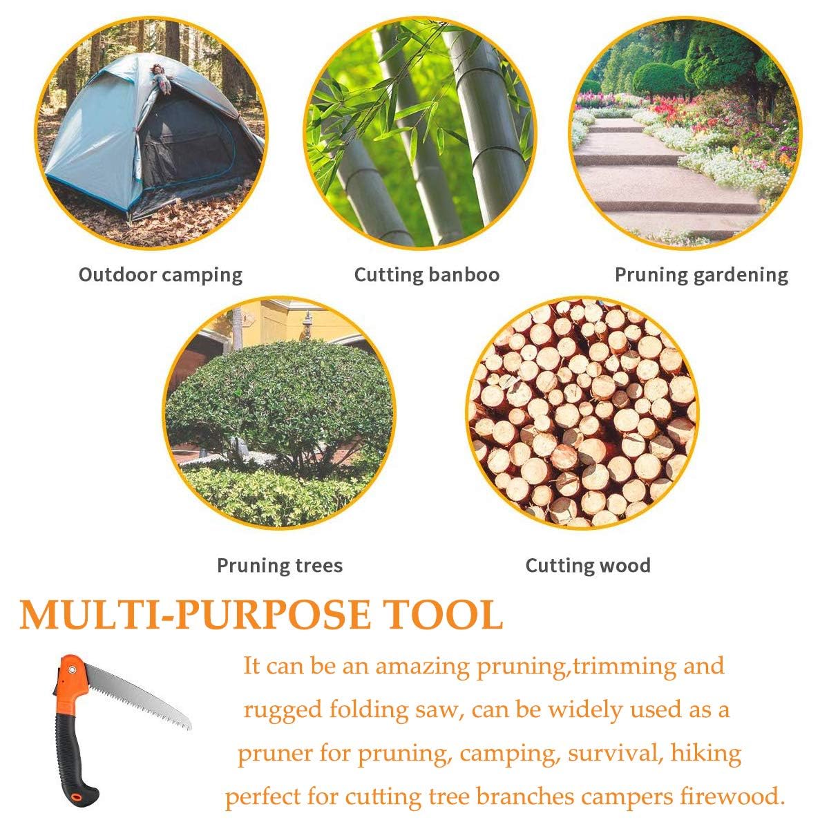 Carbon Steel Folding Saw | Hacksaw Blade Tools Garden Cutting Blade Saw Hand Tool Cutting - Carbon Steel Folding Saw