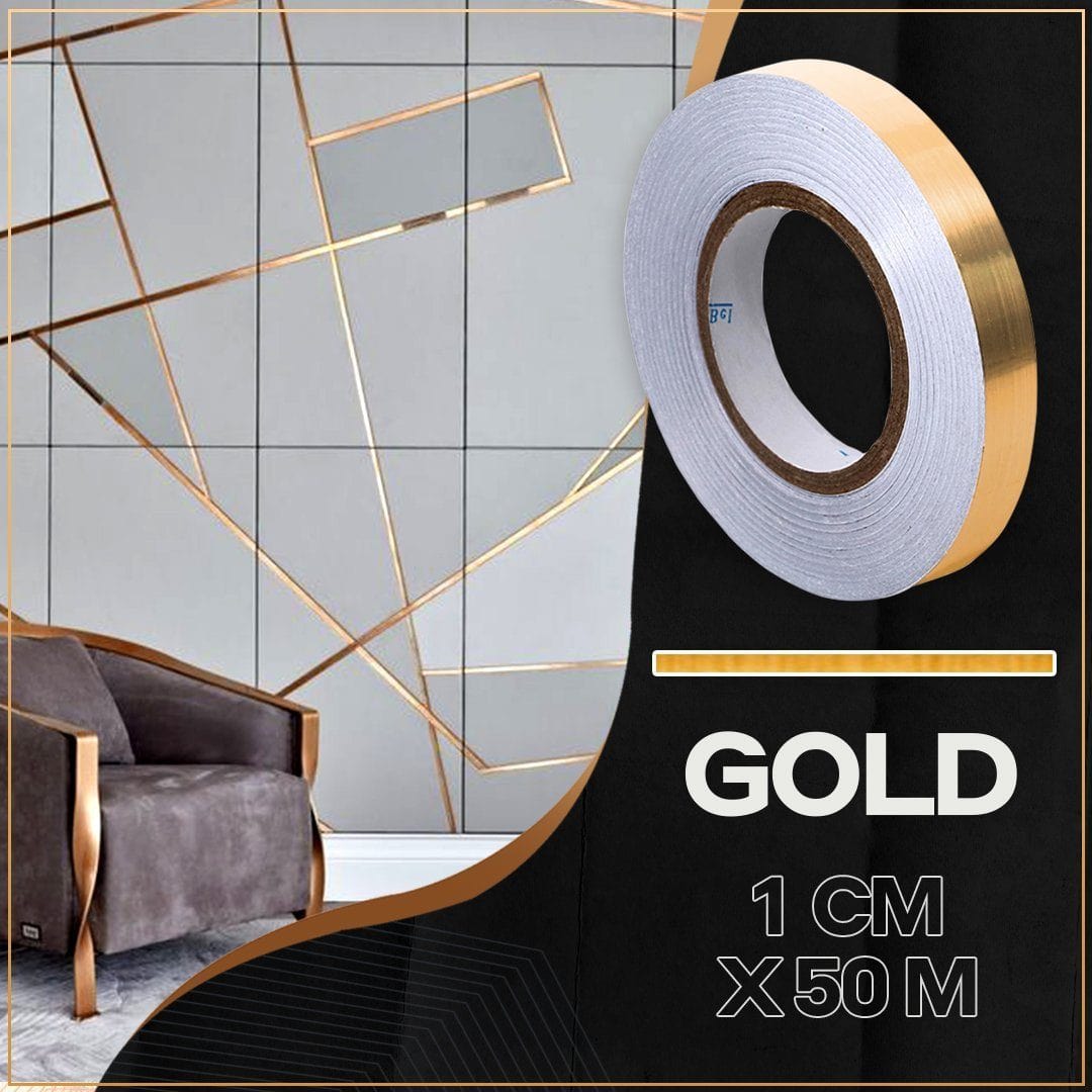Ceramic Tile Mildewproof Gap Tape (Buy 1 Free 1) Buy 1 Get 1 FREE / 1CM X 50M / GOLD Ceramic Tile Mildewproof Gap Tape (Buy 1 Free 1)