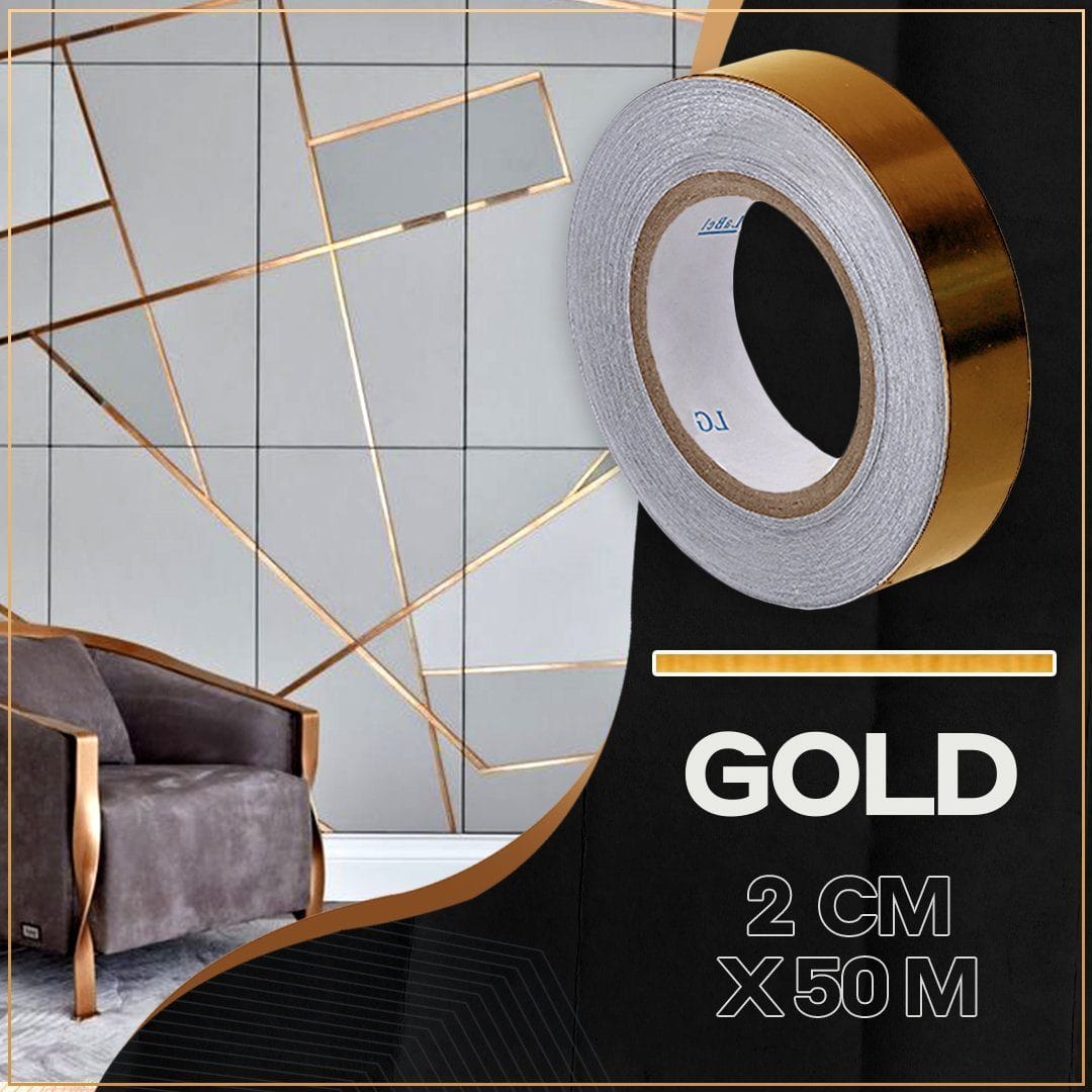 Ceramic Tile Mildewproof Gap Tape (Buy 1 Free 1) Buy 1 Get 1 FREE / 2CM X 50M / GOLD Ceramic Tile Mildewproof Gap Tape (Buy 1 Free 1)