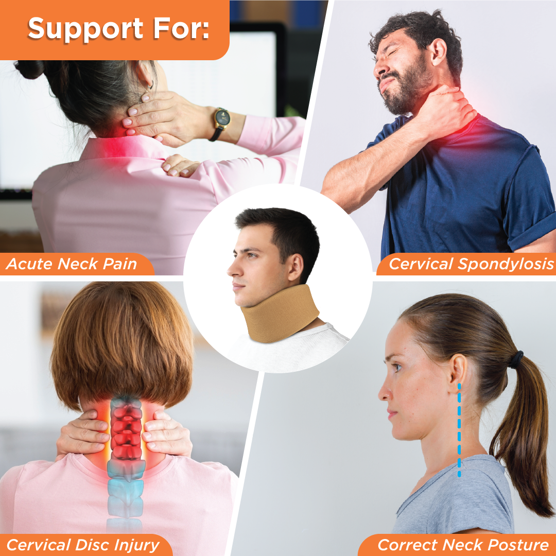 Cervical Collar | Cervical Collar Pillow For Neck Stiffness Brace Soft Collar - S - Cervical Collar Soft Fabric Cervical Collar