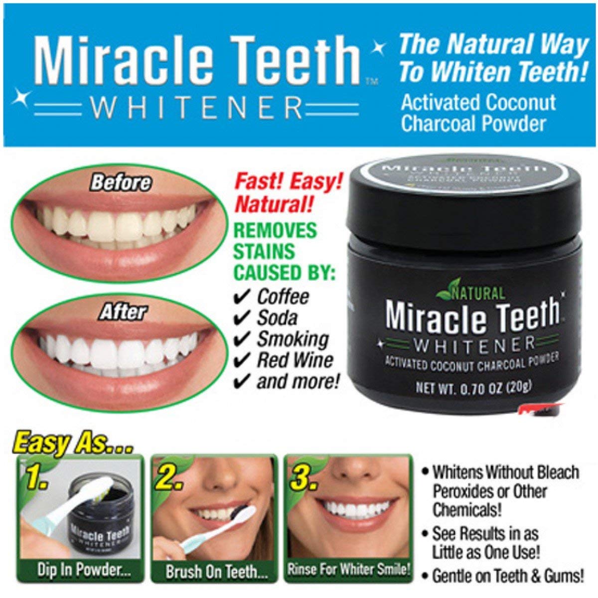 Charcoal Teeth Whitening Powder | Teeth Whitening Powder Natural Charcoal Powder Bleaching - Charcoal Teeth Whitening Powder