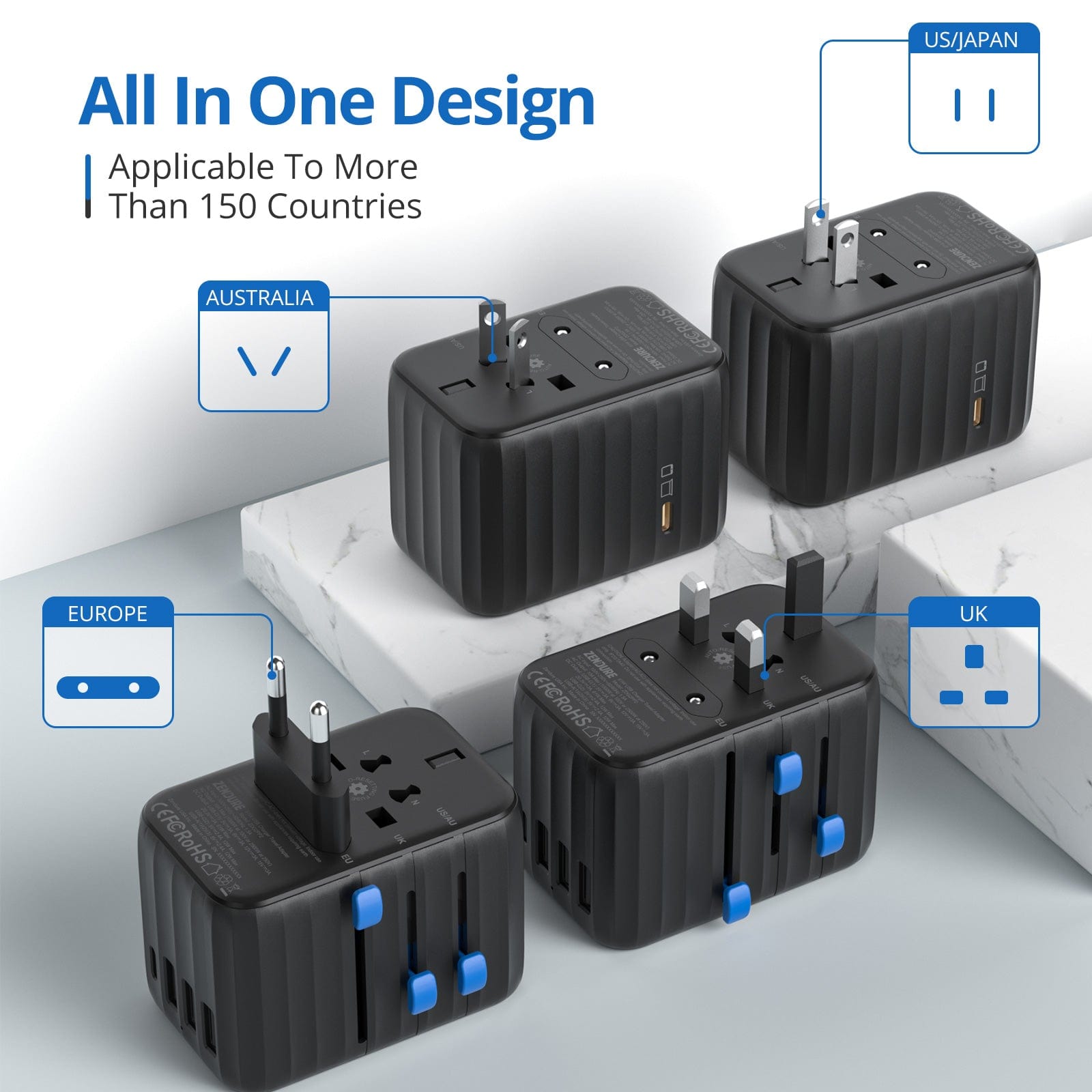 Charger Adapter Electronic Items Socket Plug Charging - All in One Worldwide Travel Adapter All-in-one Worldwide Travel Adapter