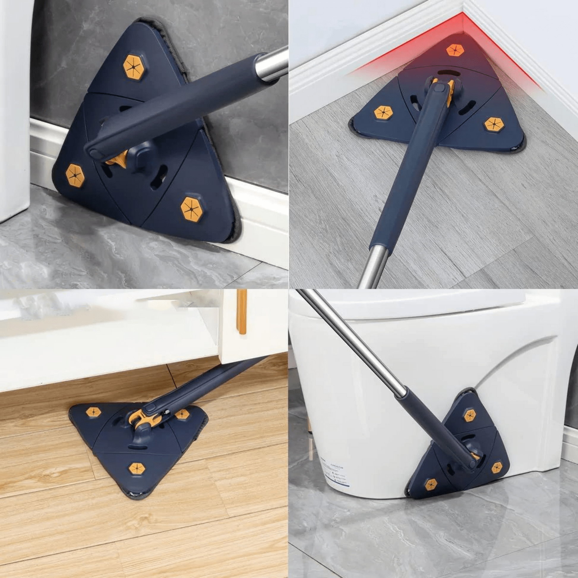 Cleaning Mop Floor Cleaner Rotating Microfiber Pocha - Multifunctional Triangular Mop Multifunctional Triangular Mop