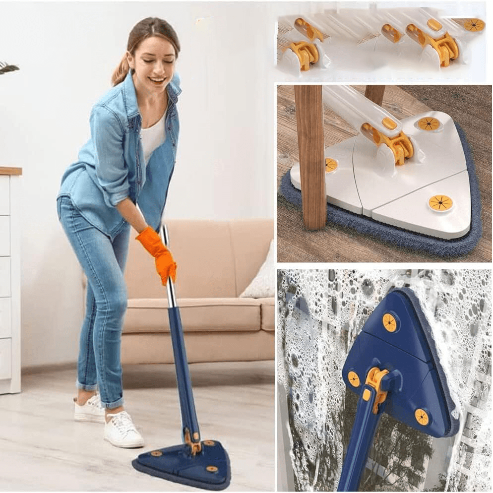 Cleaning Mop Floor Cleaner Rotating Microfiber Pocha - Multifunctional Triangular Mop Multifunctional Triangular Mop